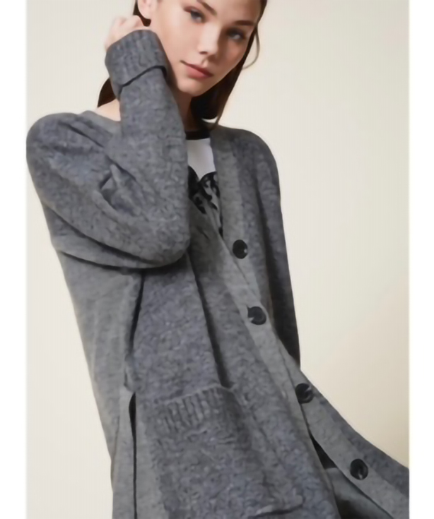 Grey Sweater Coat