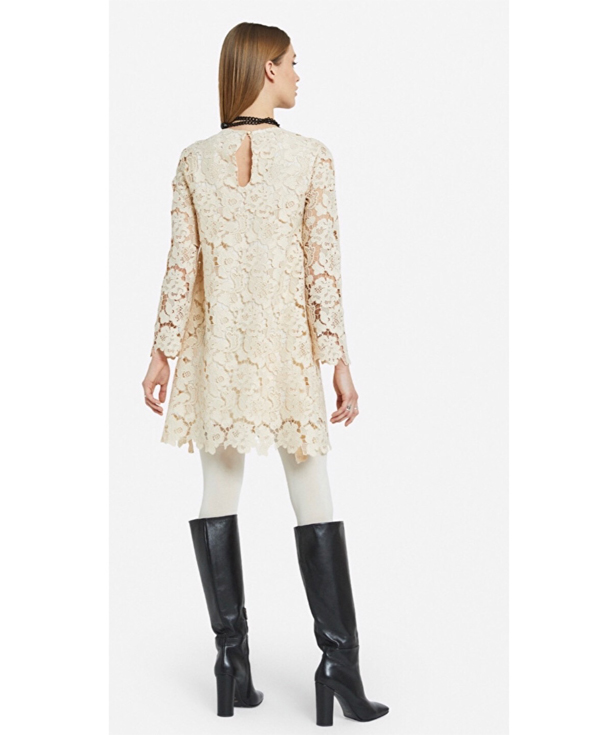 Cream Lace Dress