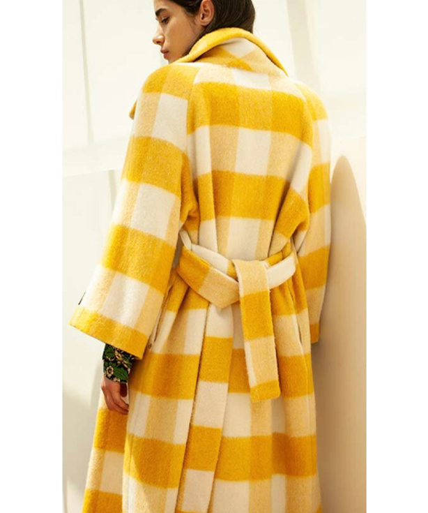 Yellow Check Coat